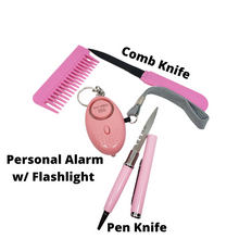 Load image into Gallery viewer, Gingerbread Tin Knife & Alarm Set