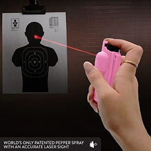 Load image into Gallery viewer, World’s Only Laser Sight Pepper Spray, Guard Dog AccuFire, Maximum Strength Self Defense Red Pepper Spray (Rouge)