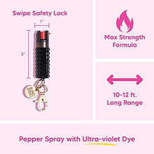 Load image into Gallery viewer, BLINGSTING Pepper Spray Maximum OC Strength Self Defense Spays for Women, 12 ft Spray Range & UV Dye