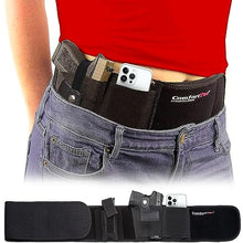 Load image into Gallery viewer, Gun Holsters for Concealed Carry - Ultimate Belly Band Pistol Holster for Men & Women, Belt Compatible with Smith and Wesson, Shield, Glock - Firearm Accessories, Black