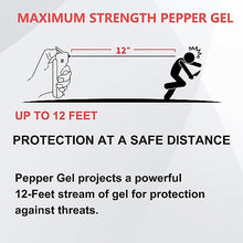 Load image into Gallery viewer, PAPASAFETY Pepper Spray Keychain Alarm for Women, 130DB Safesound Alarm, Strobe Lights, Maximum Strength Stream Pepper Gel, Rechargeable, Detachable Design, Replaceable Pepper Spray Bottle (red)