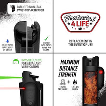 Load image into Gallery viewer, World’s Only Laser Sight Pepper Spray, Guard Dog AccuFire, Maximum Strength Self Defense Red Pepper Spray (Jet Black)