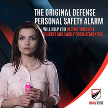 Load image into Gallery viewer, Siren Self Defense for Women - Personal Alarm for Women, Children, & Elderly - Recommended by Police - 130 dB Loud Self Defense Keychain Siren with LED Strobe Light (Magenta)
