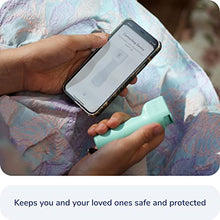 Load image into Gallery viewer, Plegium Smart Mini Pepper Spray Keychain 3-in-1 Free GPS Location Tracking Emergency Texts — Magnetic Self Defense Keychain Pepper Spray for Women and Men — GPS Pepper Spray Bluetooth, Black