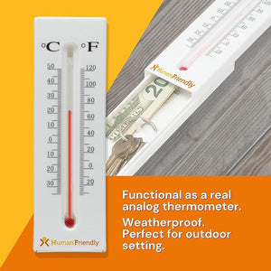 Thermometer Secret Safe to Hide Keys Outside or Other Valuables