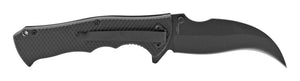4.75" Textured Handle Spring Assisted Folding Pocket Knife with Belt Clip