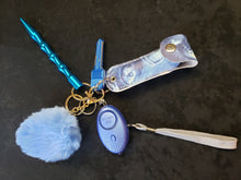 Load image into Gallery viewer, Malaka Light Blue Custom Self-defense Keychain
