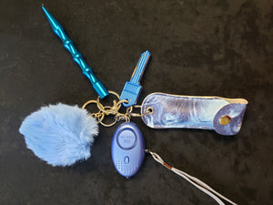 Malaka Light Blue Custom Self-defense Keychain