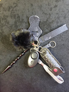 Tonya Black Bling Custom Keychain