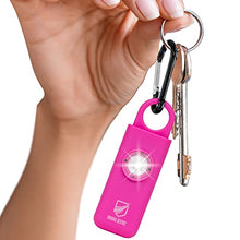 Load image into Gallery viewer, Siren Self Defense for Women - Personal Alarm for Women, Children, &amp; Elderly - Recommended by Police - 130 dB Loud Self Defense Keychain Siren with LED Strobe Light (Magenta)
