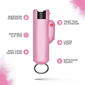 World’s Only Laser Sight Pepper Spray, Guard Dog AccuFire, Maximum Strength Self Defense Red Pepper Spray (Rouge)