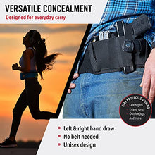Load image into Gallery viewer, Gun Holsters for Concealed Carry - Ultimate Belly Band Pistol Holster for Men &amp; Women, Belt Compatible with Smith and Wesson, Shield, Glock - Firearm Accessories, Black
