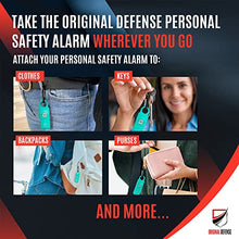 Load image into Gallery viewer, Siren Self Defense for Women - Personal Alarm for Women, Children, &amp; Elderly - Recommended by Police - 130 dB Loud Self Defense Keychain Siren with LED Strobe Light (Mint)

