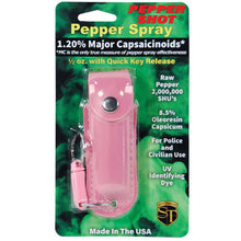 Load image into Gallery viewer, 1/2 oz Leatherette Holster Pepper Spray
