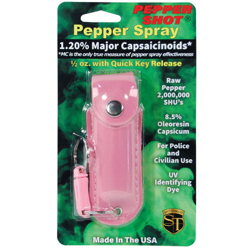 1/2 oz Leatherette Holster Pepper Spray – Pretty Defense